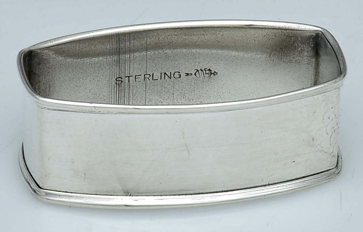 Sterling Hollowware Oblong Napkin Ring by Webster Co-1