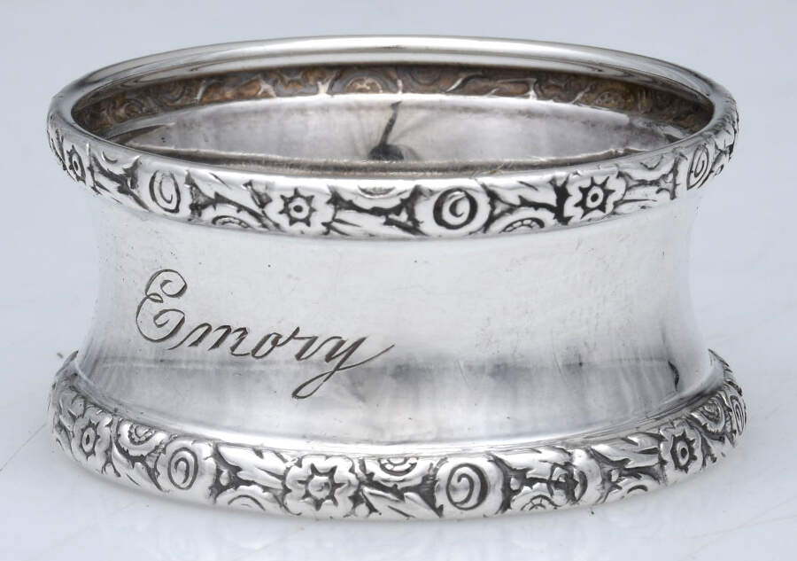 Sterling Hollowware Napkin Ring by Webster Co-1