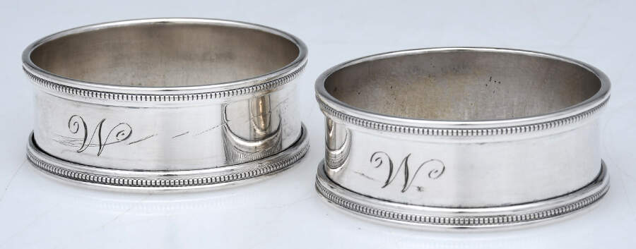 Sterling Hollowware Napkin Ring - Set of 2 by Webster Co-1