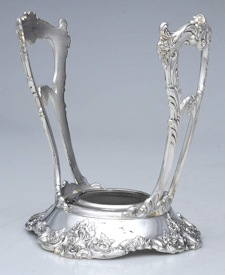 Baroque (Silverplate, Hollowware, Older) Kettle Stand Only by Wallace Silver-1