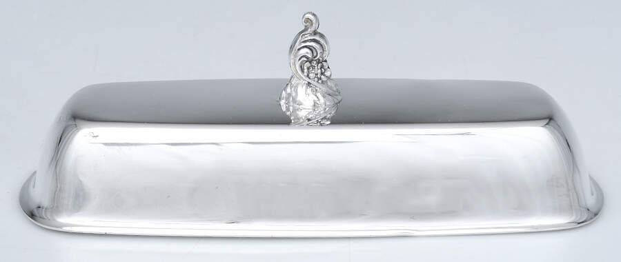 Baroque (Silverplate, Hollowware, Older) 1/4 Lb Butter Lid by Wallace Silver-1
