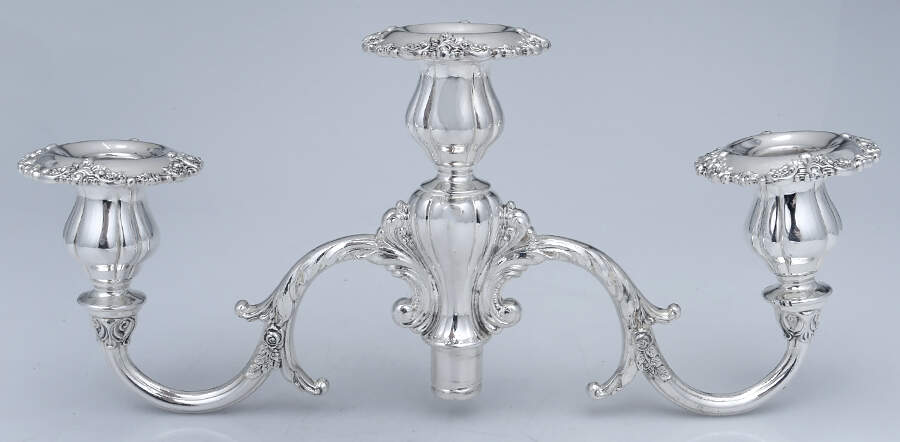Baroque (Silverplate, Hollowware, Older) Arm for 3-Light Candelabra by Wallace Silver-1