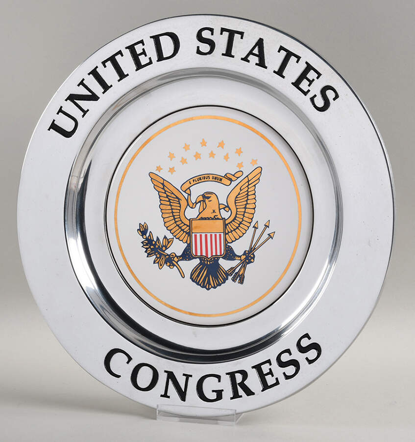 Americana Plates (Armetale, Hollowware) 10" Dinner Plate by Wilton Armetale-1