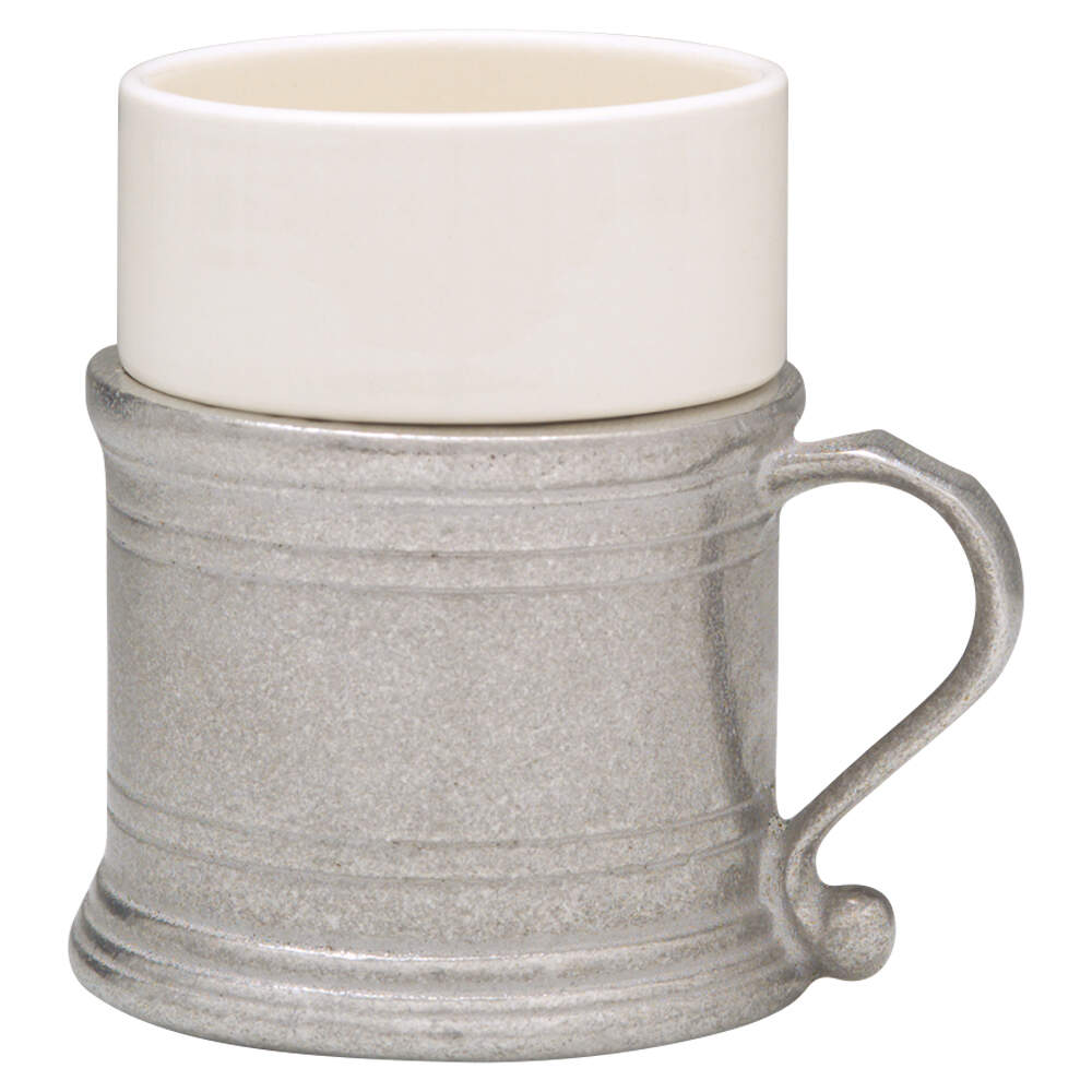 Plough Tavern (Armetale, Hollowware, Satin) Coffee Cup with Ceramic Liner by Wilton Armetale-1