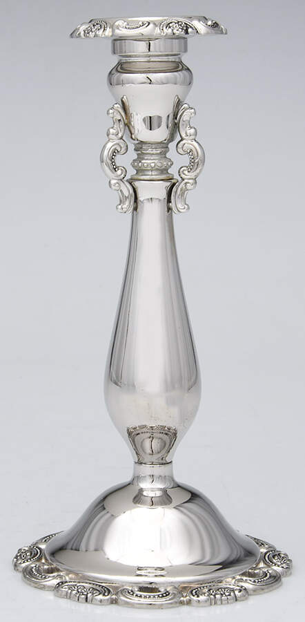 Baroque (Silverplate, Hollowware, Newer) 9" Candlestick by Wallace Silver-1