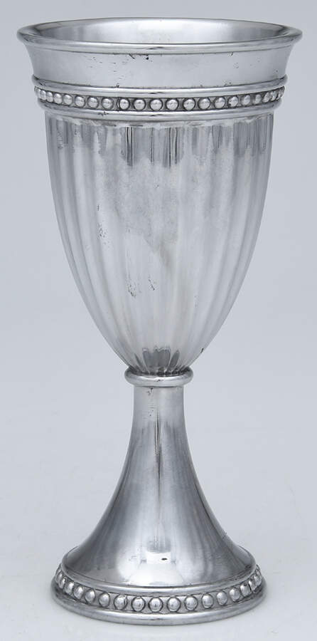 Flutes & Pearls (Pewter, Hollowware) Water Goblet by Wilton Armetale-1
