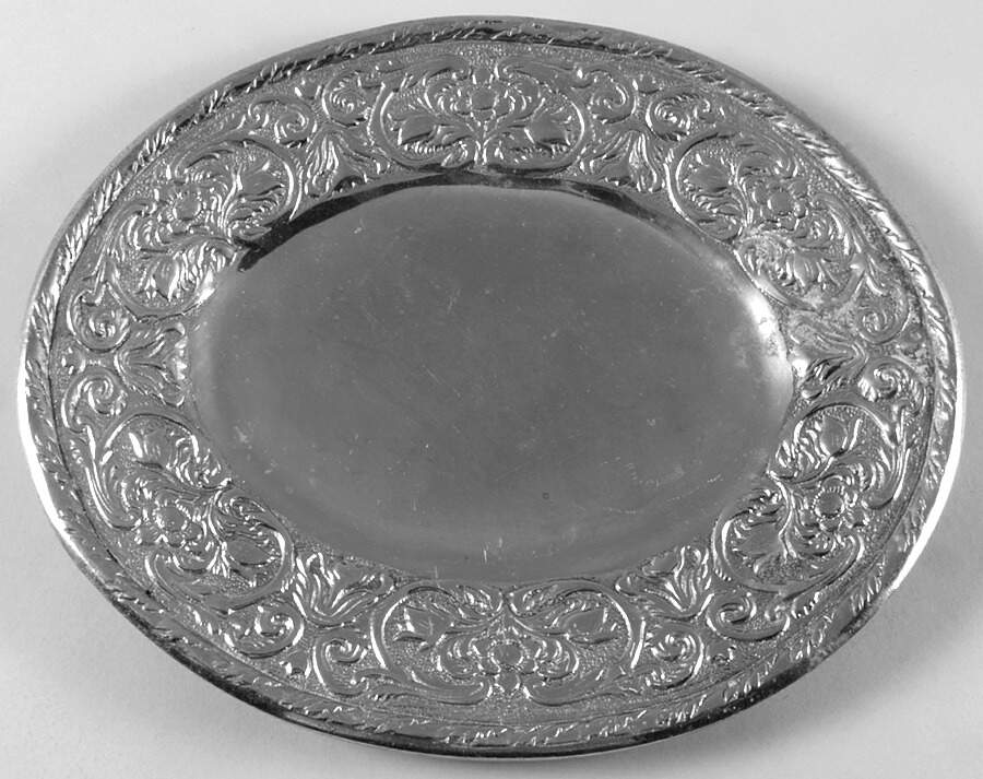 William & Mary (Armetale, Hollowware 14" Oval Serving Platter by Wilton Armetale-1