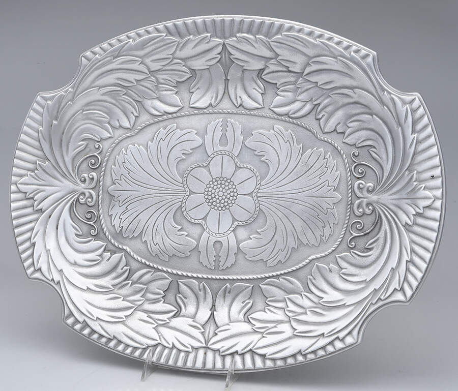 Acanthus (Pewter, Hollowware) 19" Oval Tray by Wilton Armetale-1