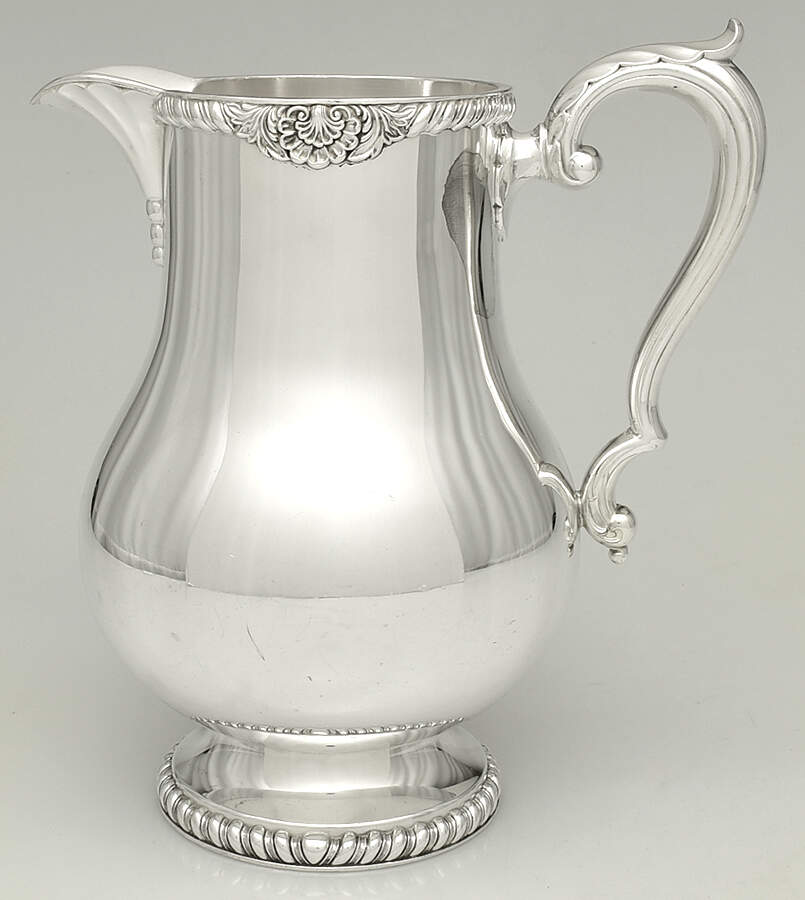 M608 (Silverplate, Hollowware) Silverplate Water Pitcher by Wallace Silver-1