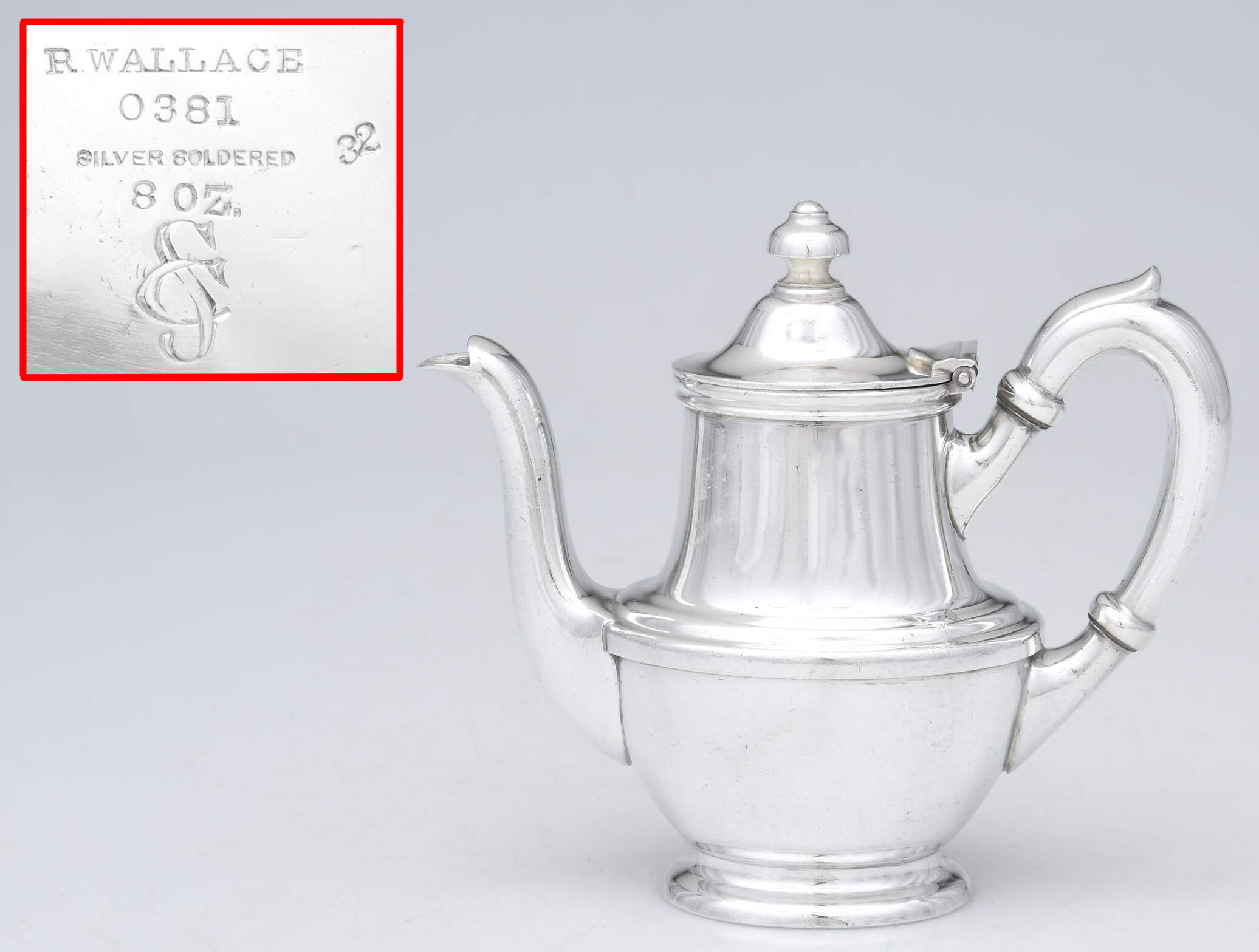 Railroad (Silverplate, Hollowware) Teapot by Wallace Silver-1