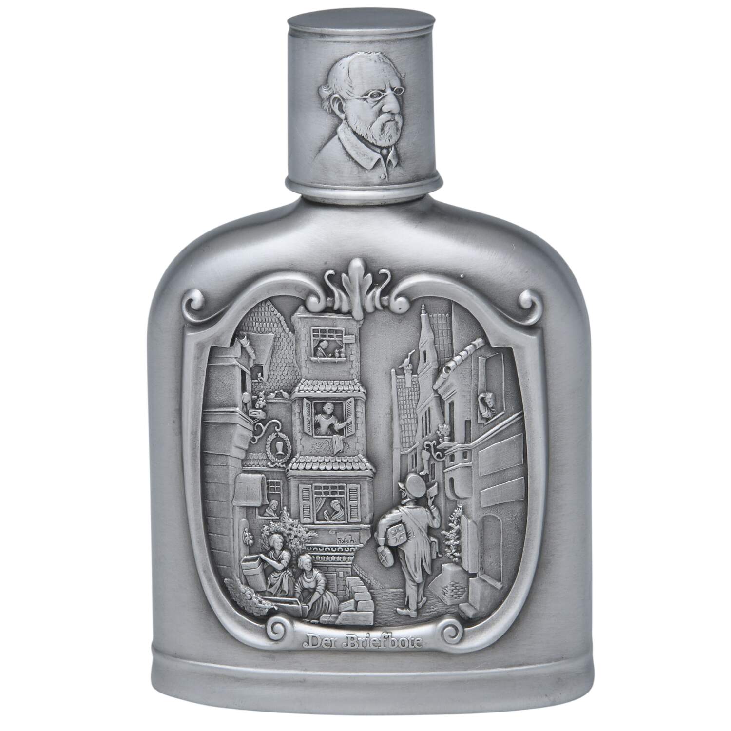 Pewter Hollowware Pewter Flask by WMF Flatware-1