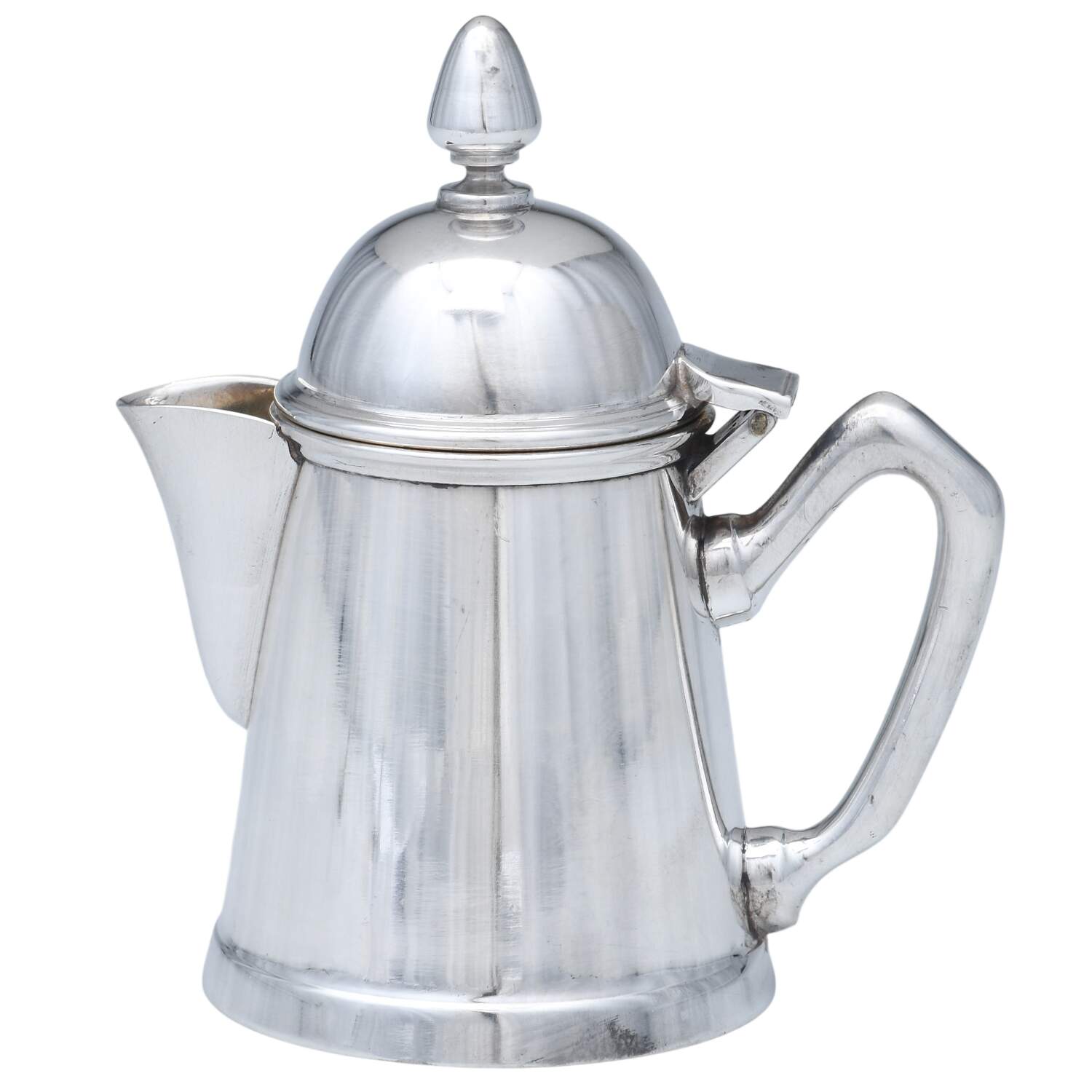 Silverplate Hollowware Syrup Pitcher with Hinged Lid by Wolff-1
