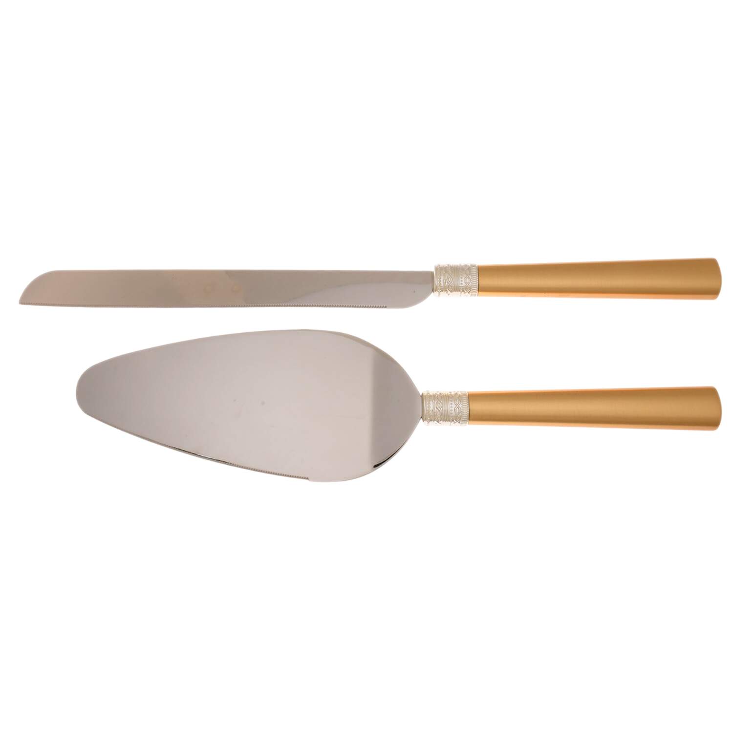 With Love (Metal, Hollowware) Cake Knife & Server Set by Wedgwood Silver-1