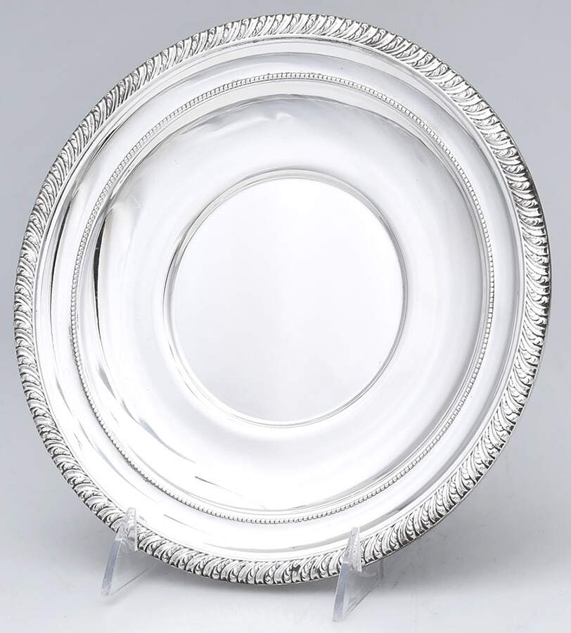 5310 (Sterling, Hollowware) 9" Sandwich Plate by Webster Co-1