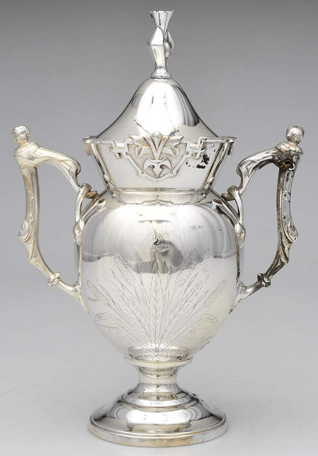 125 (Silverplate, Hollowware) Sugar Bowl & Lid by Wilcox Silverplate-1