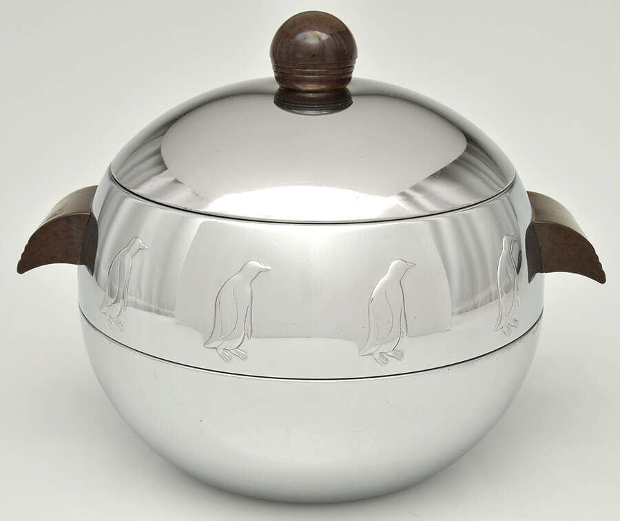 Penguin Hot & Cold Server with Lid by West Bend Aluminum-1