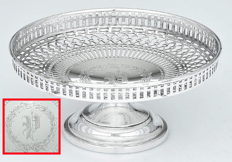 3096 (Sterling, Hollowware) Short Sterling Compote by Watson-1