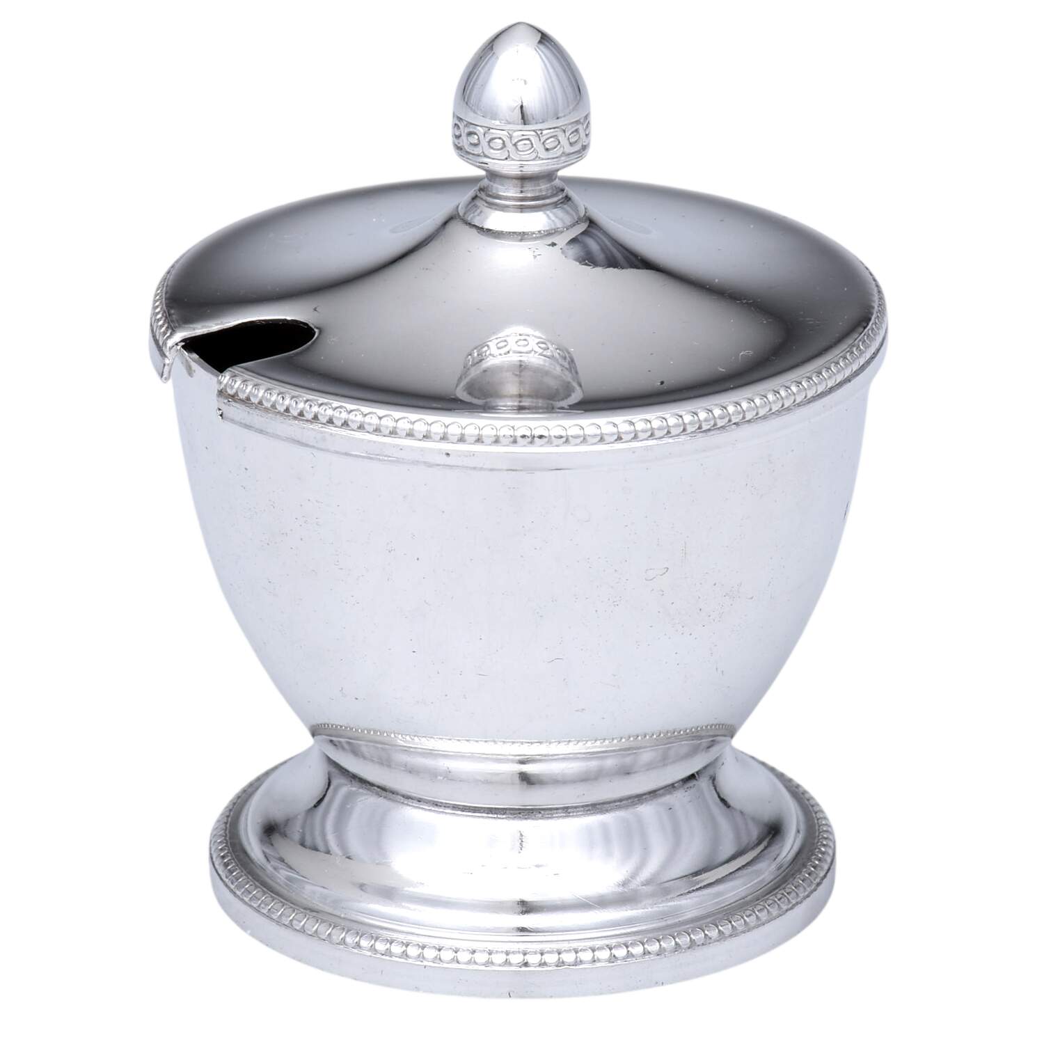Silverplate Hollowware Salt Cellar & Lid by William Adams-Sheffield-Birminghan-1