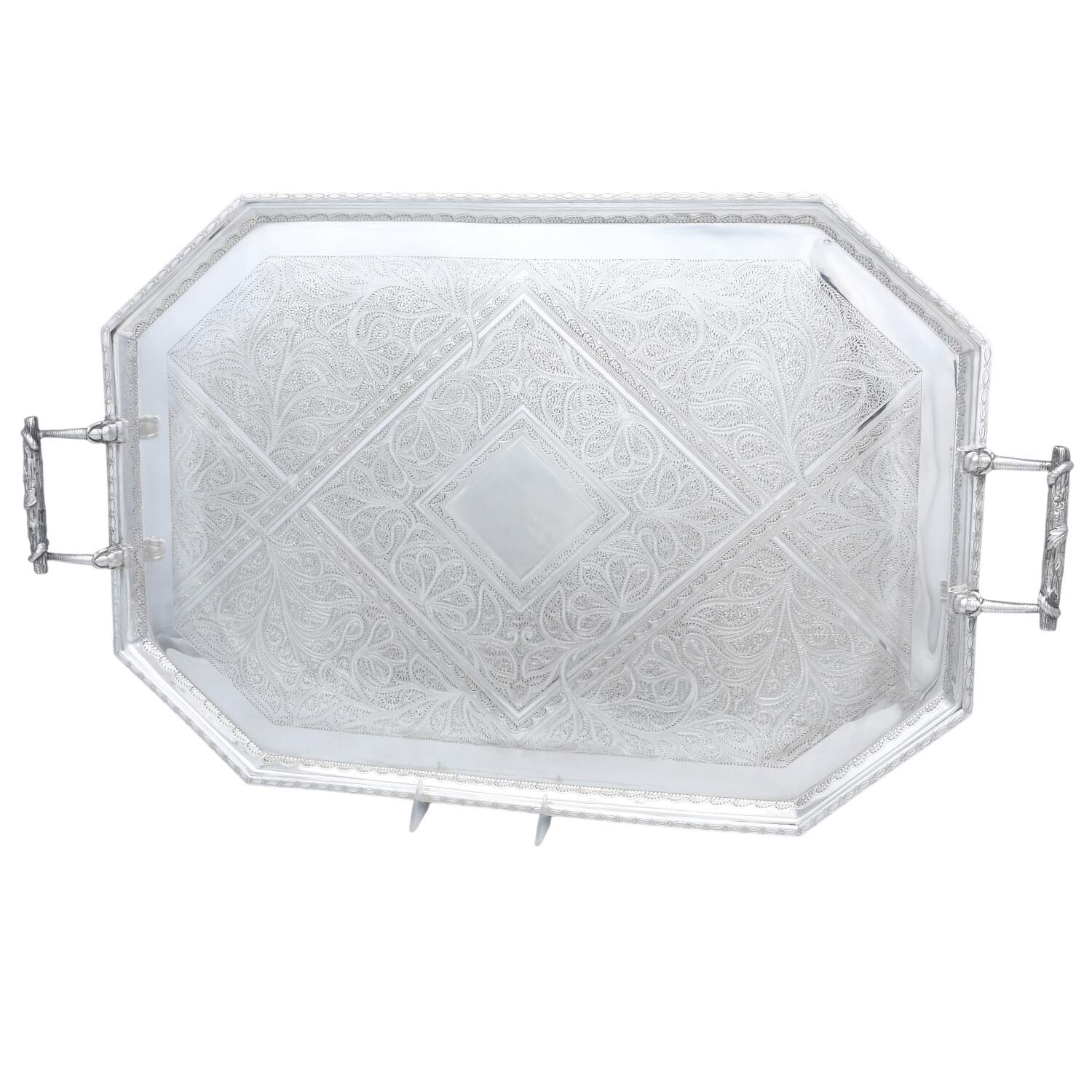 Silverplate Hollowware 24" Waiter Tray by Wm Hutton & Sons-1
