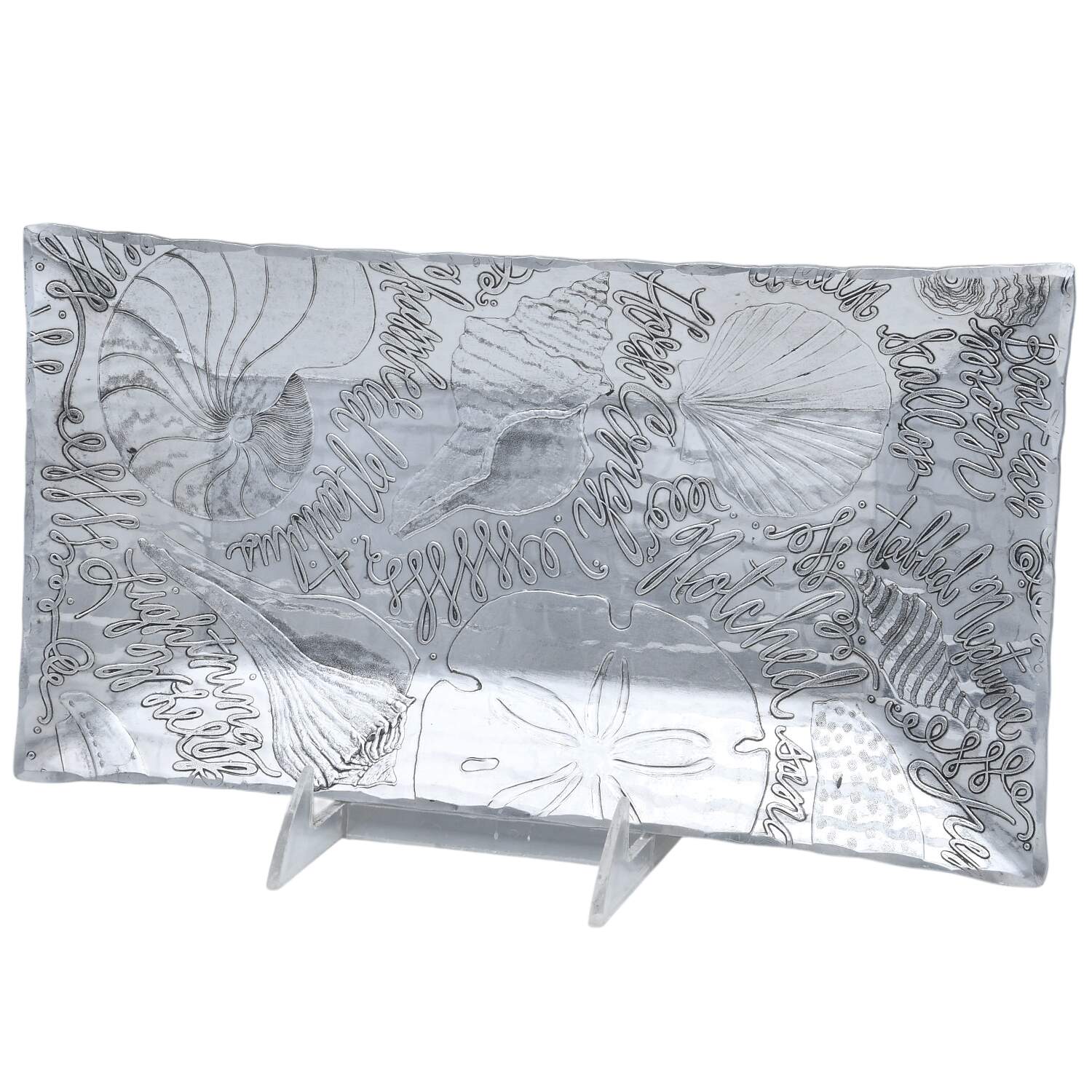 Gifts From the Sea (Aluminum, Hollowware) 12" Rectangular Tray by Wendell August-1
