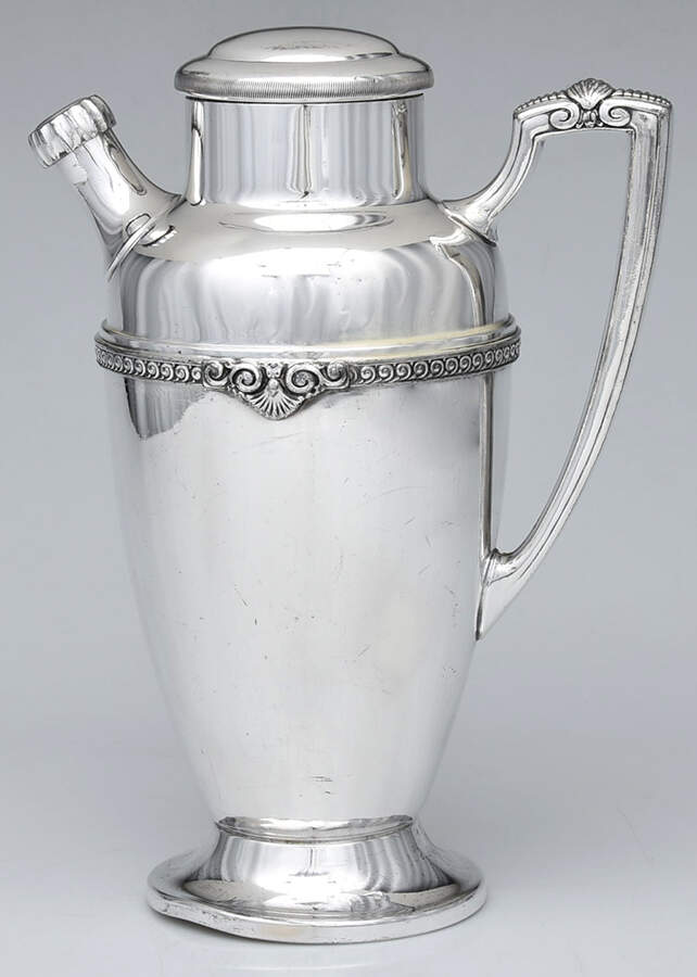 Lancaster (Silverplate, Hollowware) Silverplate Cocktail Shaker by Wallace Silver-1