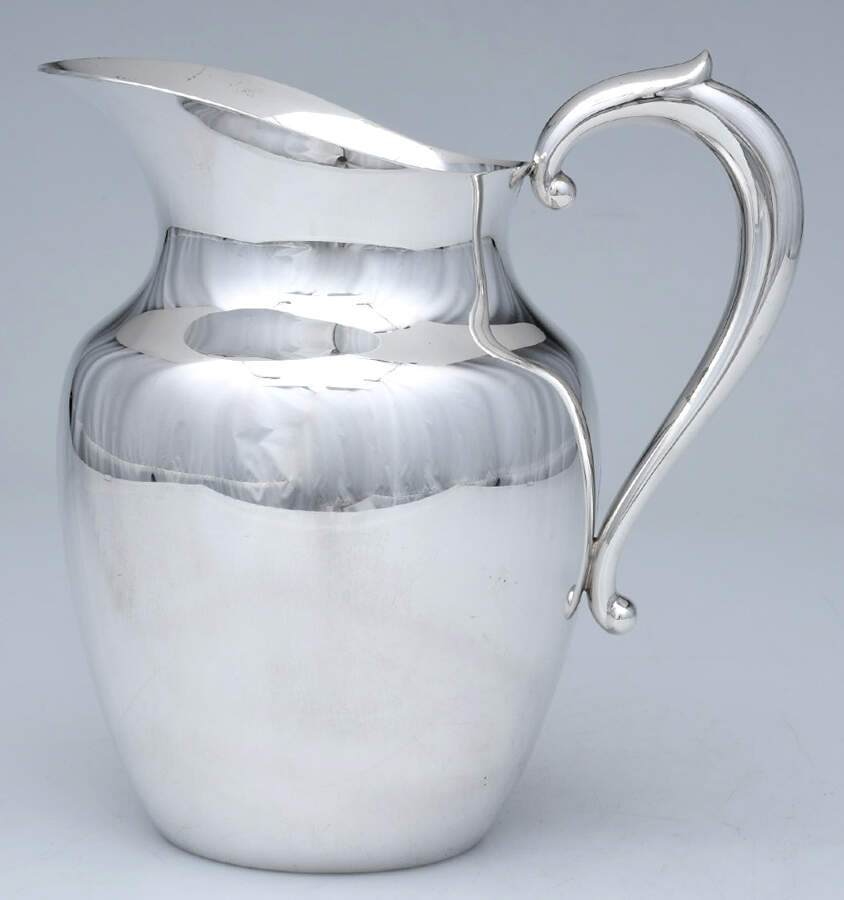 14E (Sterling, Hollowware) 64 Oz Sterling Water Pitcher by Watrous-1