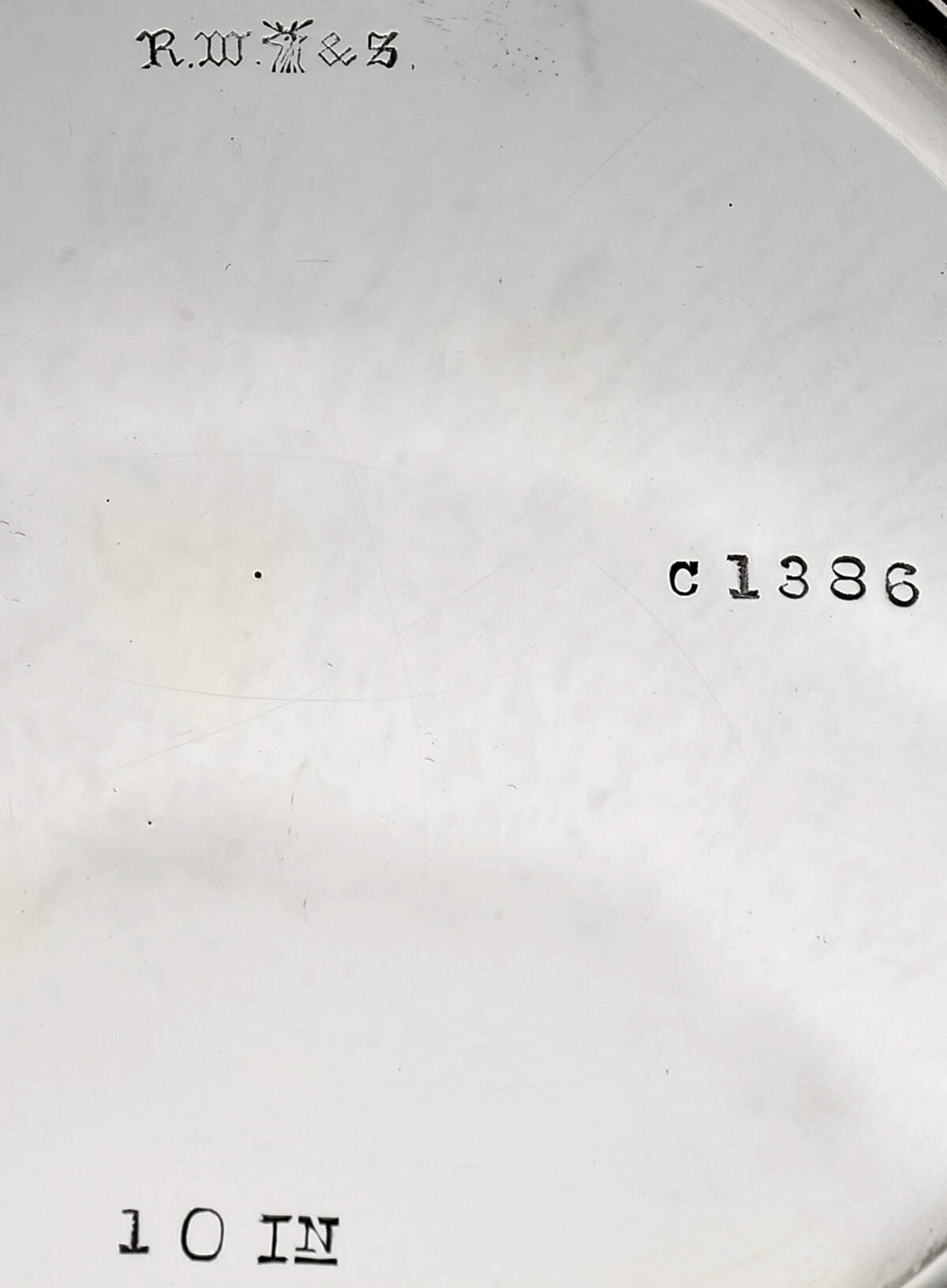 C1386 (Sterling, Hollowware) Sterling Footed Cake Plate by Wallace Silver-4