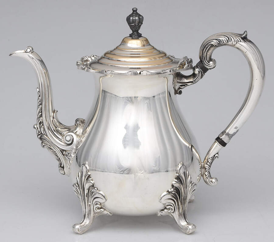45 (Plain, Silverplate, Hollowware) Teapot by W & S Blackington Co-1