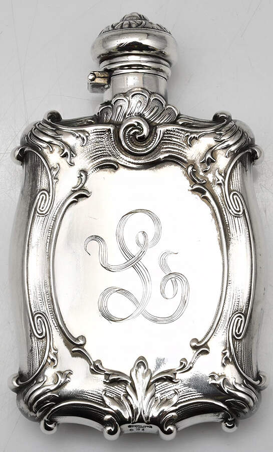 691 (Sterling, Hollowware) Flask by Wm B Kerr-2