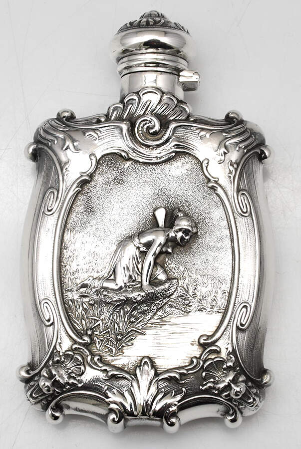 691 (Sterling, Hollowware) Flask by Wm B Kerr-1