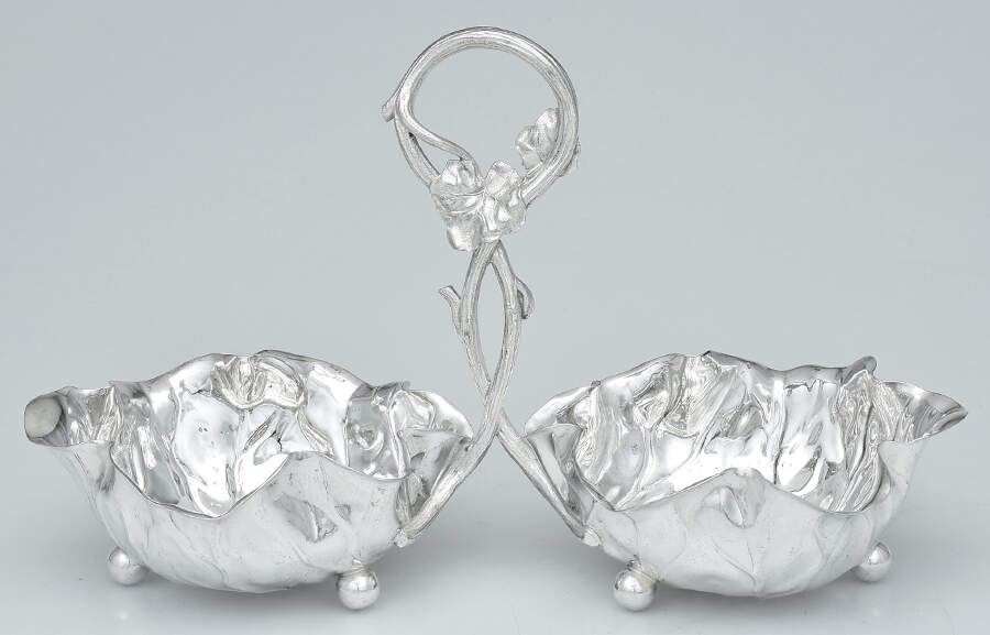 WMF218 (Nickel Silver, Hollowware) 2 Part Handled Bon Bon by WMF Flatware-1