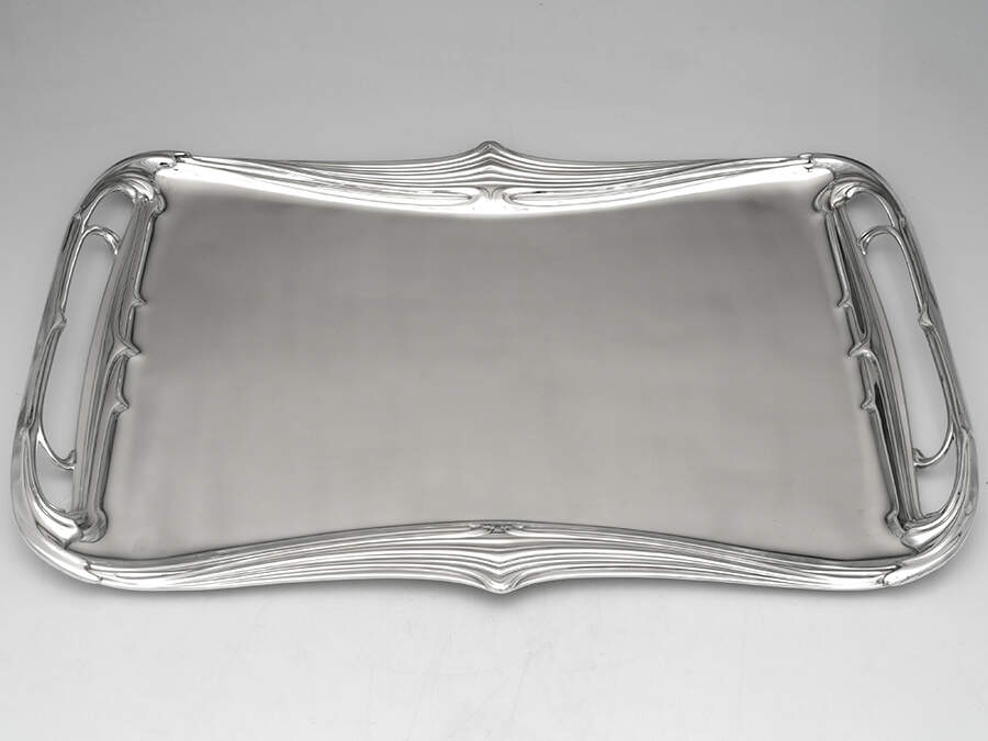 WMF221 (Silverplate, Hollowware) Large Silverplate Waiter Tray by WMF Flatware-1