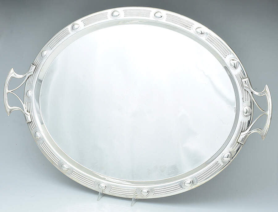 WMF222 (Silverplate, Hollowware) Large Silverplate Waiter Tray by WMF Flatware-1