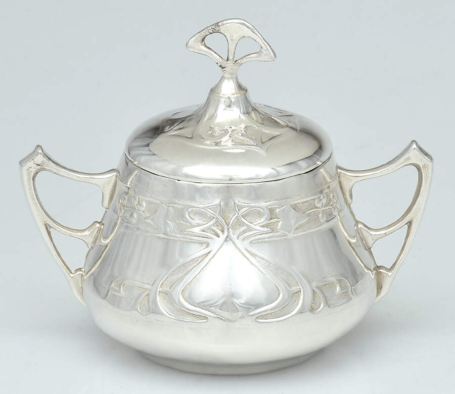 WMF223 (Silverplate, Hollowware) Sugar Bowl & Lid by WMF Flatware-1