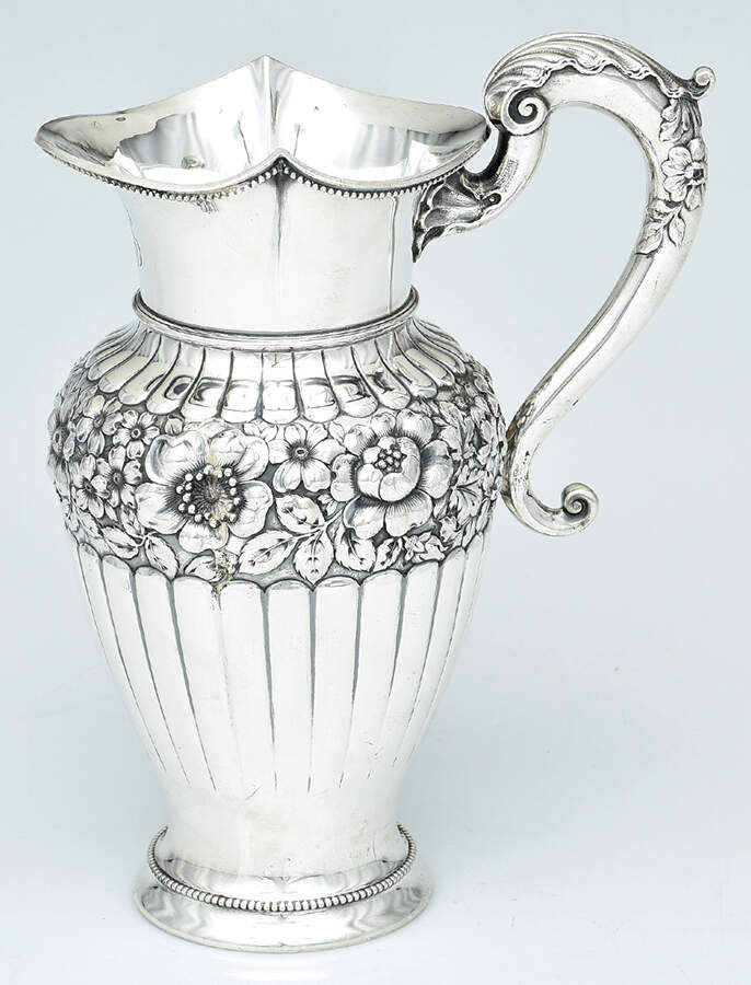 447 (Sterling, Hollowware) Sterling Water Pitcher by Wallace Silver-1