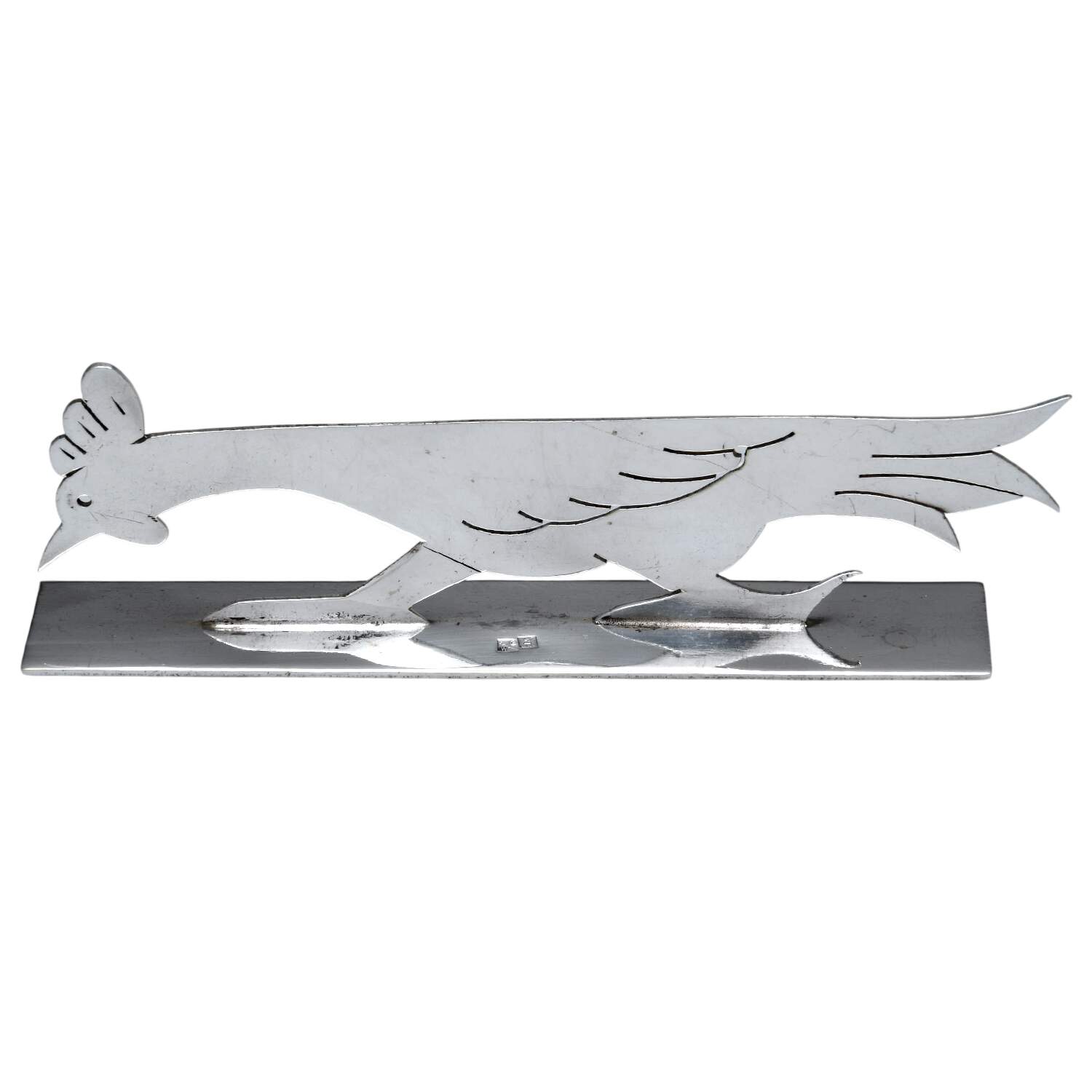 French Silverplate Hollowware Figural Knife Rest by Well George-1