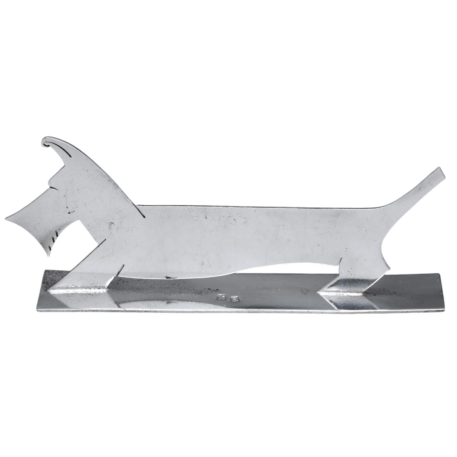French Silverplate Hollowware Figural Knife Rest by Well George-1