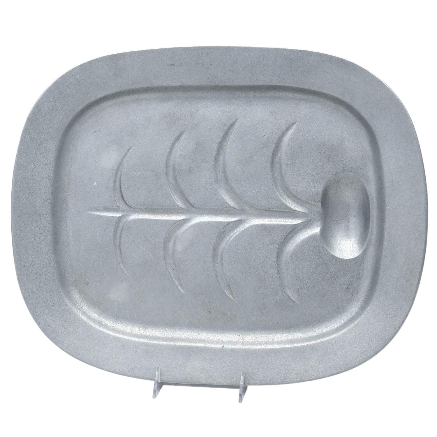 Well & Tree (Armetale, Hlwr, Satin) 17" Oval Serving Platter by Wilton Armetale-1