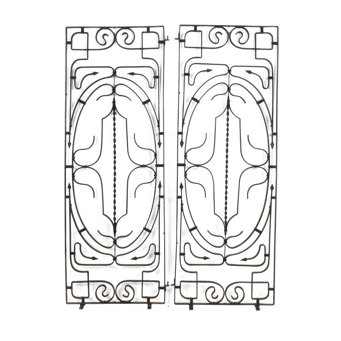 French Art Deco Wrought Iron Garden Gate