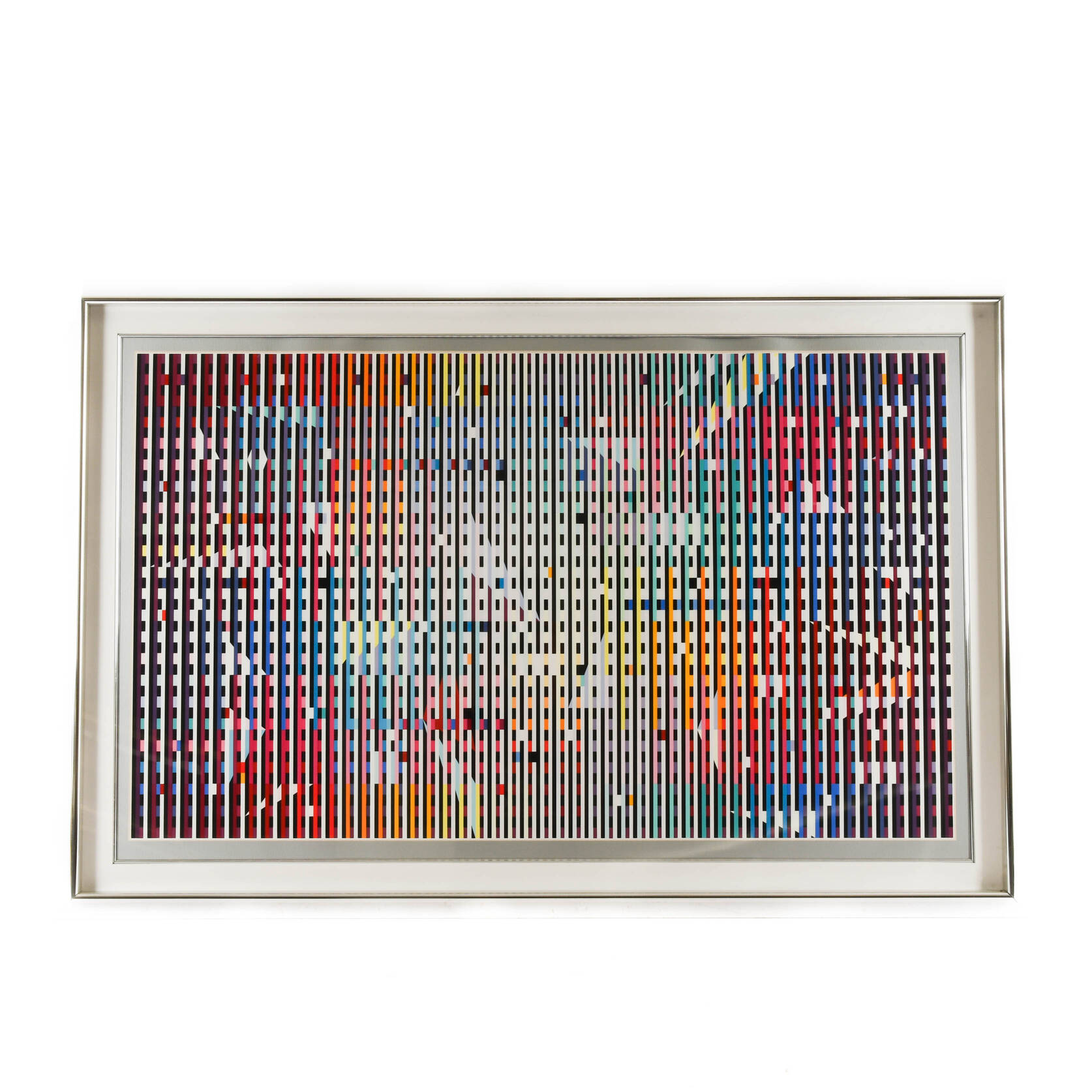 Framed Signed Yaacov Agam "Imagic" Print