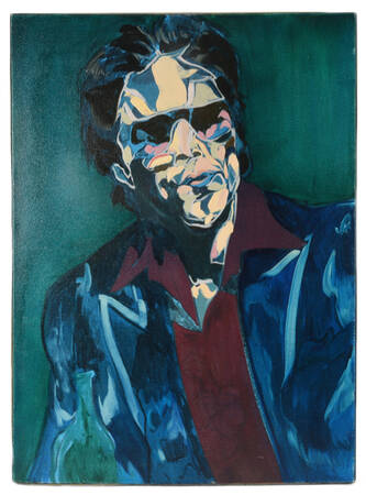 Signed Midnight Persona Oil on Canvas