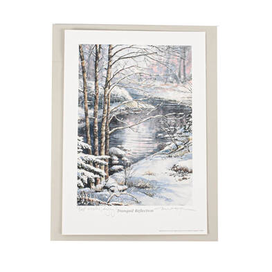Signed William Mangum "Tranquil Reflection" Artwork