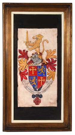 Equestrian Order of the Holy Sepulchre of Jerusalem Painting on Board