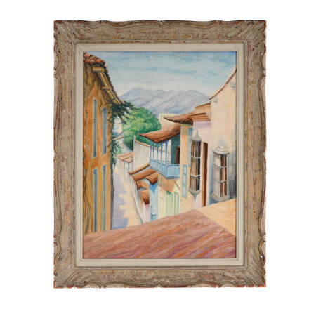 Framed "Terracotta Dreams" Paint on Canvas