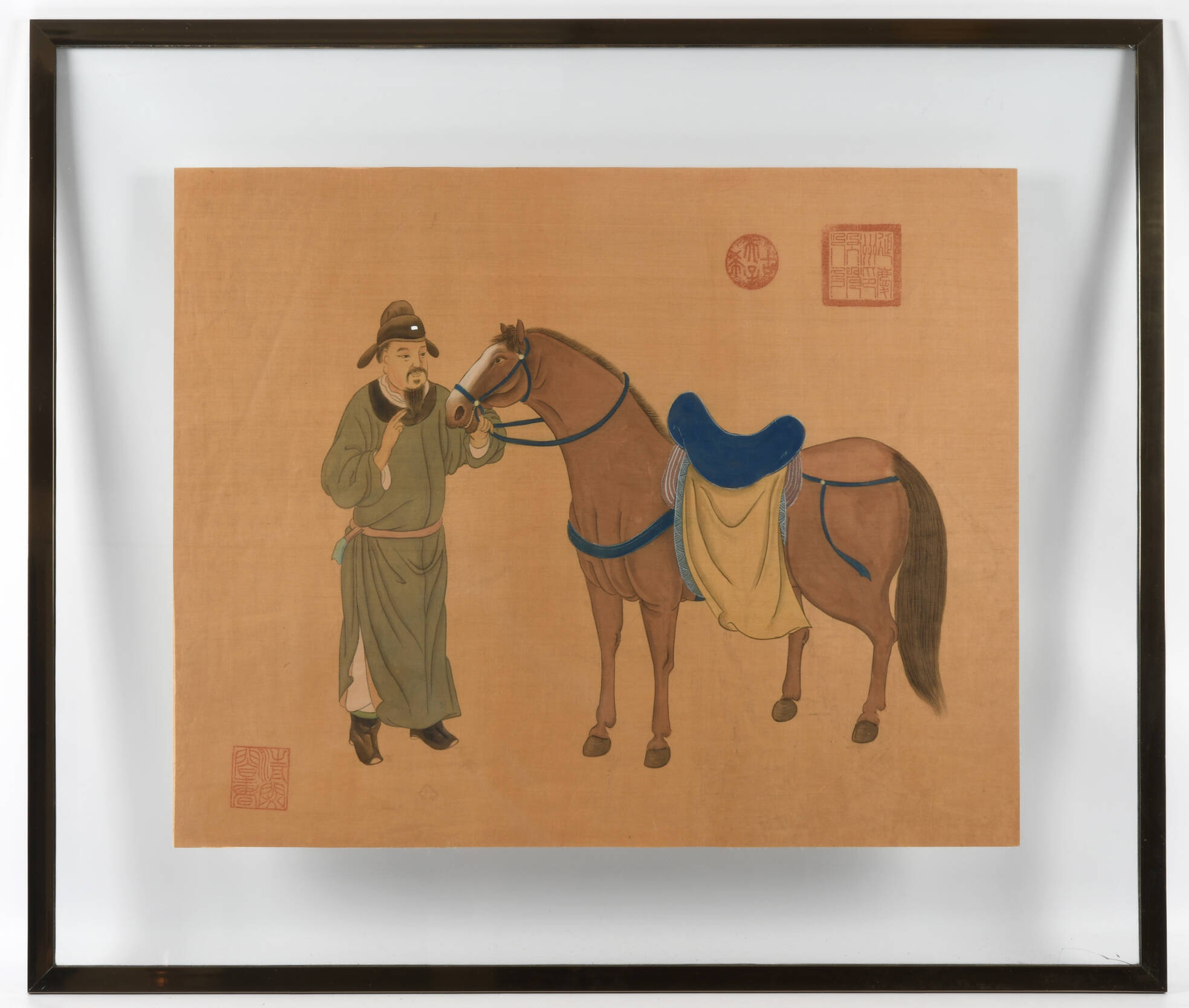 Framed Signed "Guardian of the Imperial Mount" Artwork