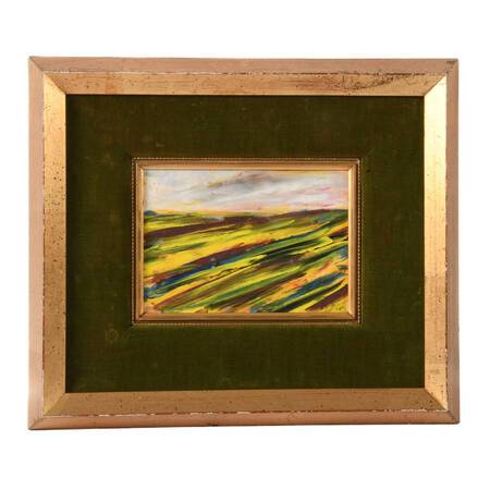 Framed J. Akston "Living Earth" Acrylic on Paper