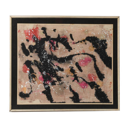 Framed Signed Abstract-Style Artwork