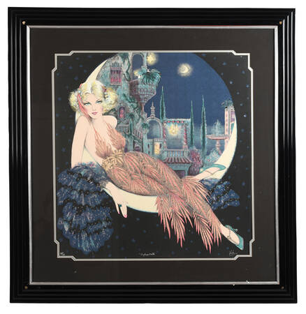 Signed Mary Vickers "Unforgettable" Mixed Media Lithograph