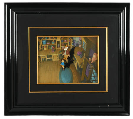Framed Original Cell Pinocchio and the Emperor of the Night