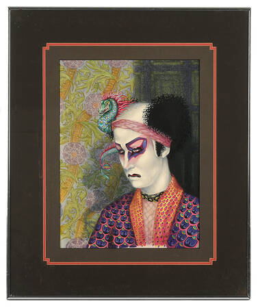 Framed Signed Bill Woods The Performer Artwork